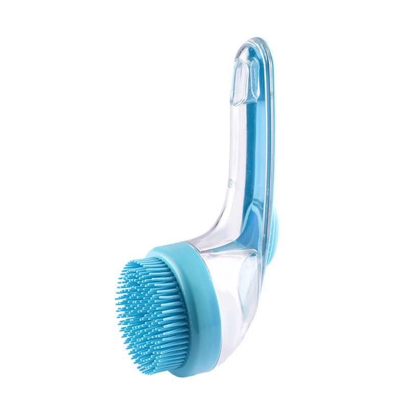 2-in-1 Long Handle Pet Bath & Grooming Brush