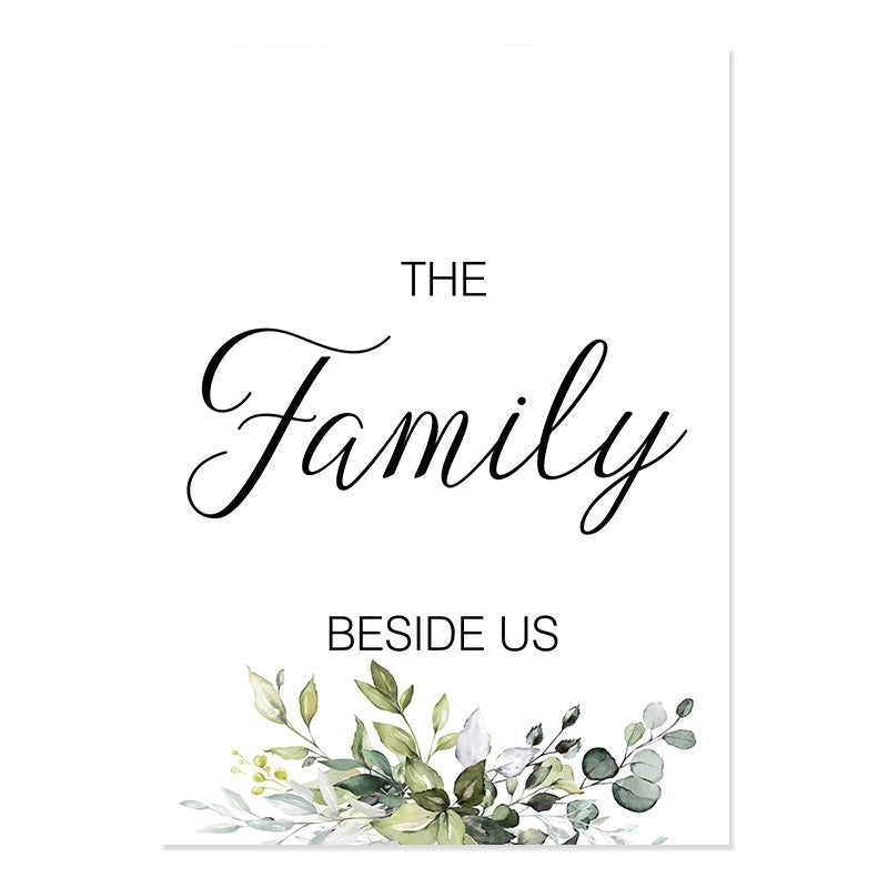 Minimal Food Family Love Wall Painting