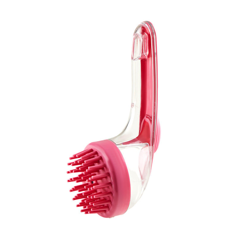 2-in-1 Long Handle Pet Bath & Grooming Brush