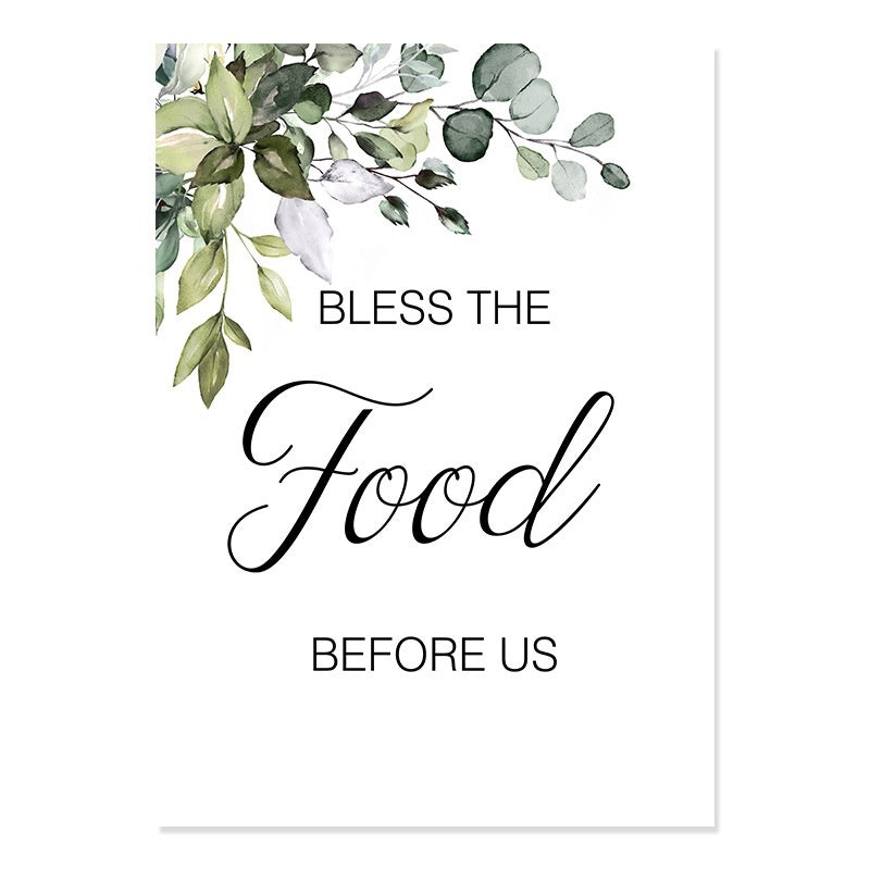 Minimal Food Family Love Wall Painting
