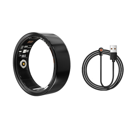 Smart Ring Health Tracker - Fitness Sleep Heart Rate Blood Oxygen Tracker Smart Ring For Men And Women,IP68 Waterproof Level Bluetooth Fitness Tracker Rings Family Care