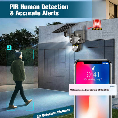 Outdoor Solar Security Camera Wifi Solar Battery CCTV Surveillance Wireless UK