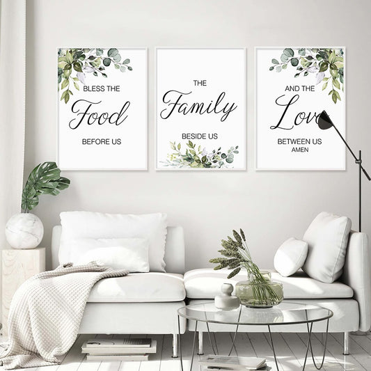 Minimal Food Family Love Wall Painting